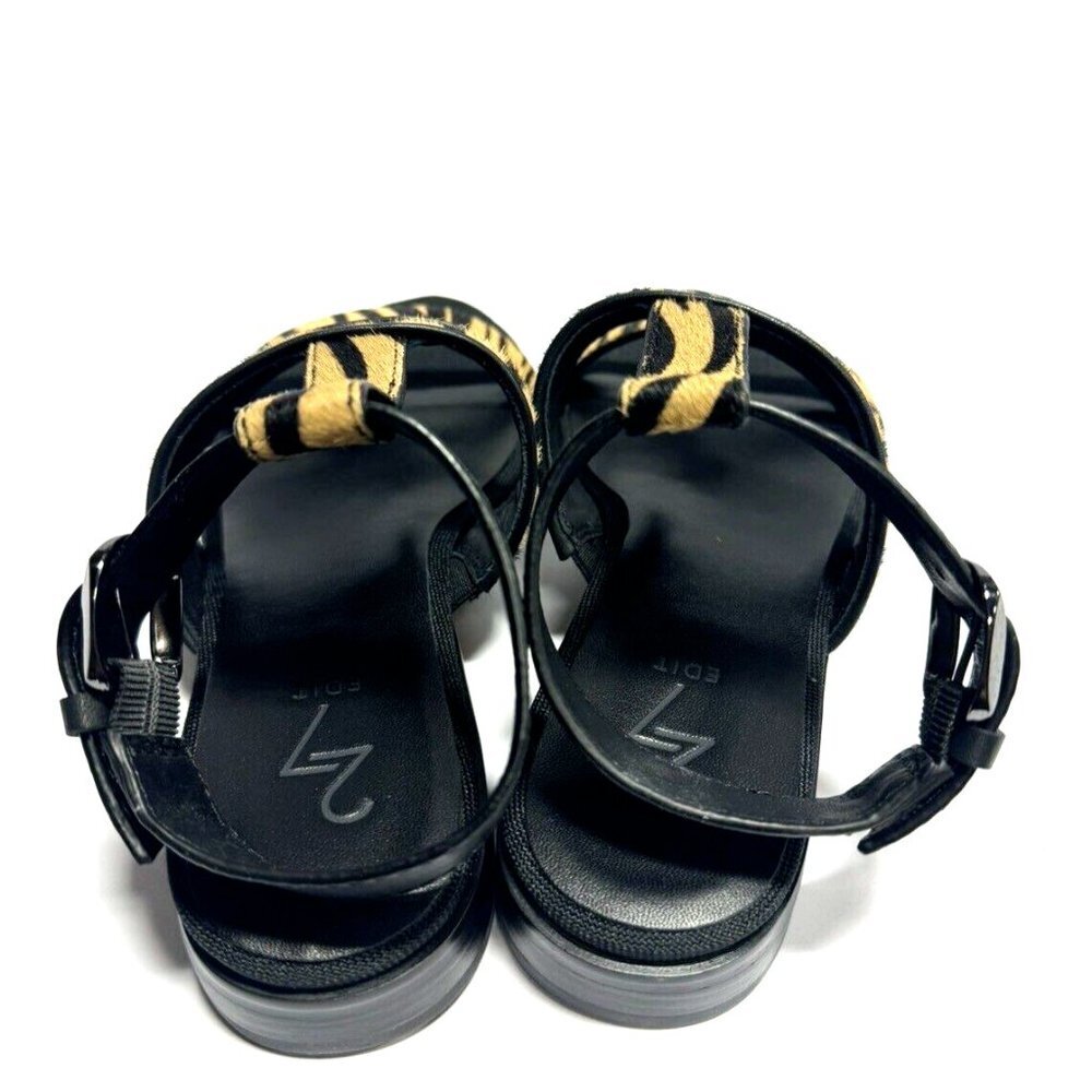 Naturalizer Womens Elva Sandal Black Zebra Size 7.5Narrow - Picture 4 of 6